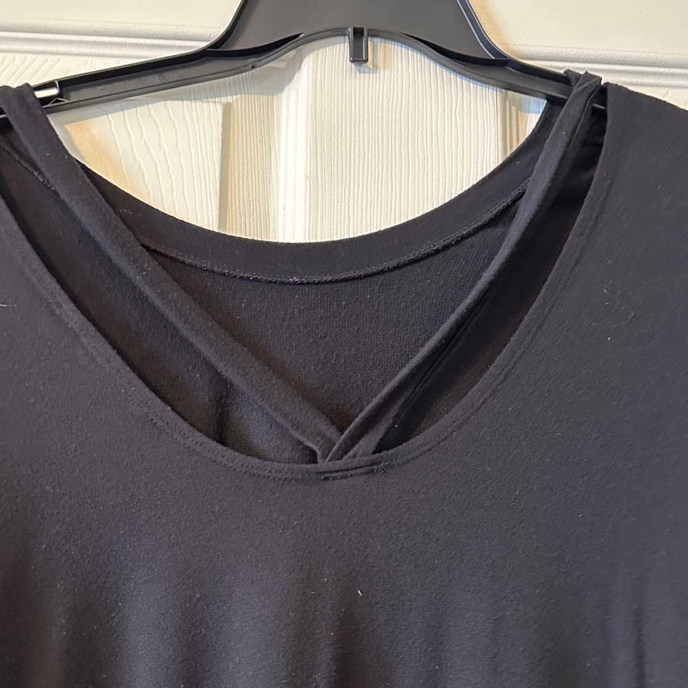 Athleta Black Long Sleeve Women's Tee - Picture 2 of 5